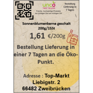 Sonnenblumenkerne geschalt 200g/15St