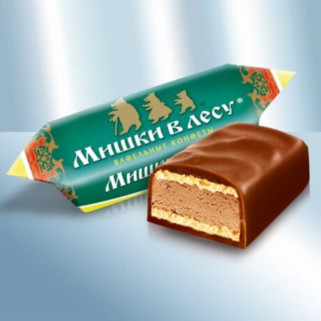 Konfekt "Mischki w Lesu", mit Waffelfüllung (Made in Moskau) 1,5 kg