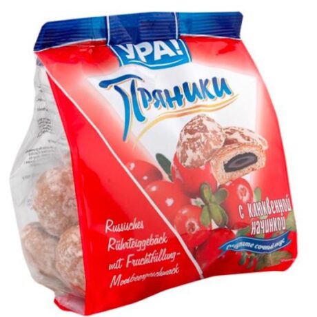 YPA! Prjanik mit Fuellung Moosbeere 250g