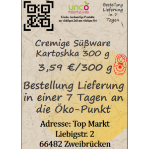 Cremige Süßware Kartoshka 300 g