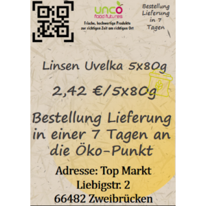 Linsen Uvelka 5x80g