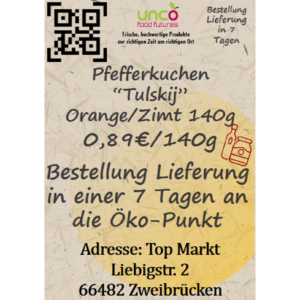 Pfefferkuchen "Tulskij" Orange/Zimt 140g