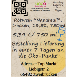 Rotwein "Napareuli", trocken, 13,5%, 750ml