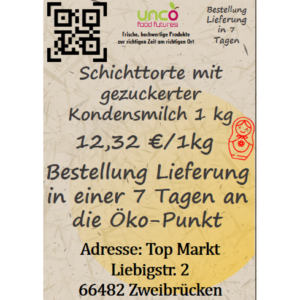 Schichttorte mit gezuckerter Kondensmilch 1 kg